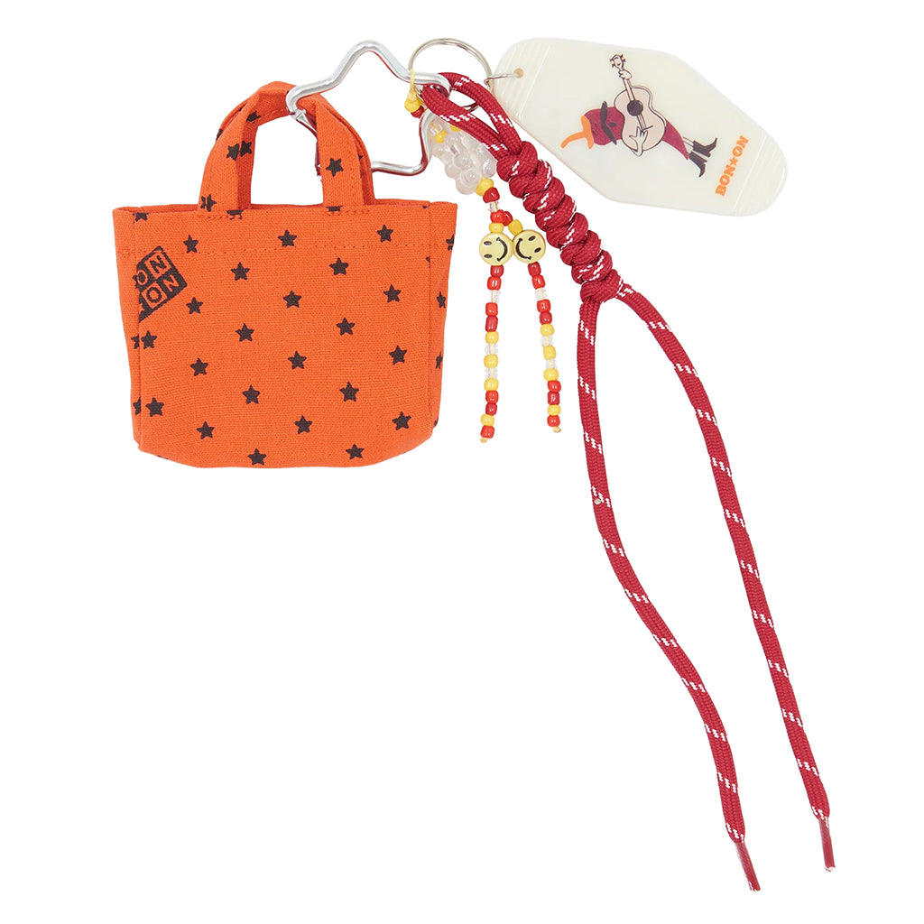 Bonton Child Grigri Tote Bag Key Ring Bright Orange