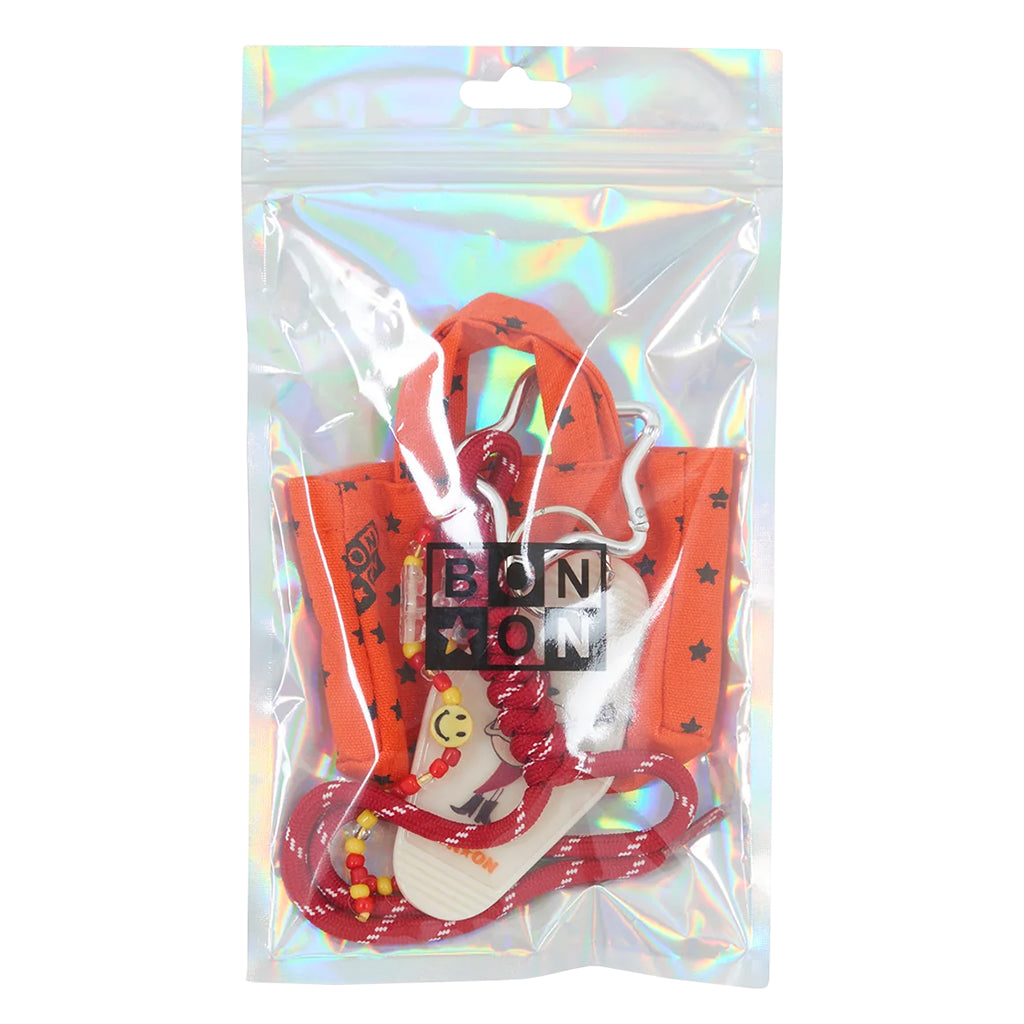 Bonton Child Grigri Tote Bag Key Ring Bright Orange