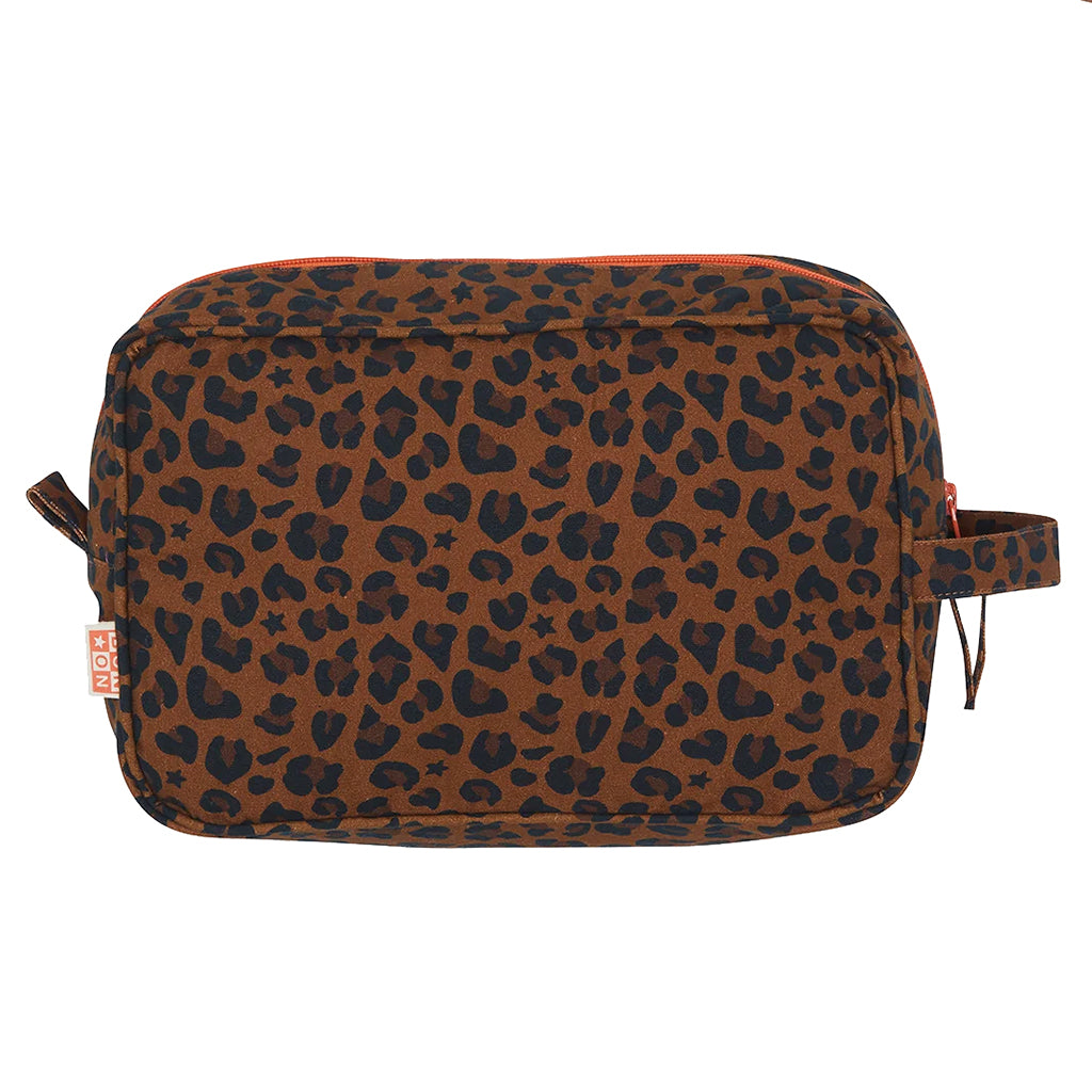 Bonton Child Toiletry Bag Leopard Print Brown