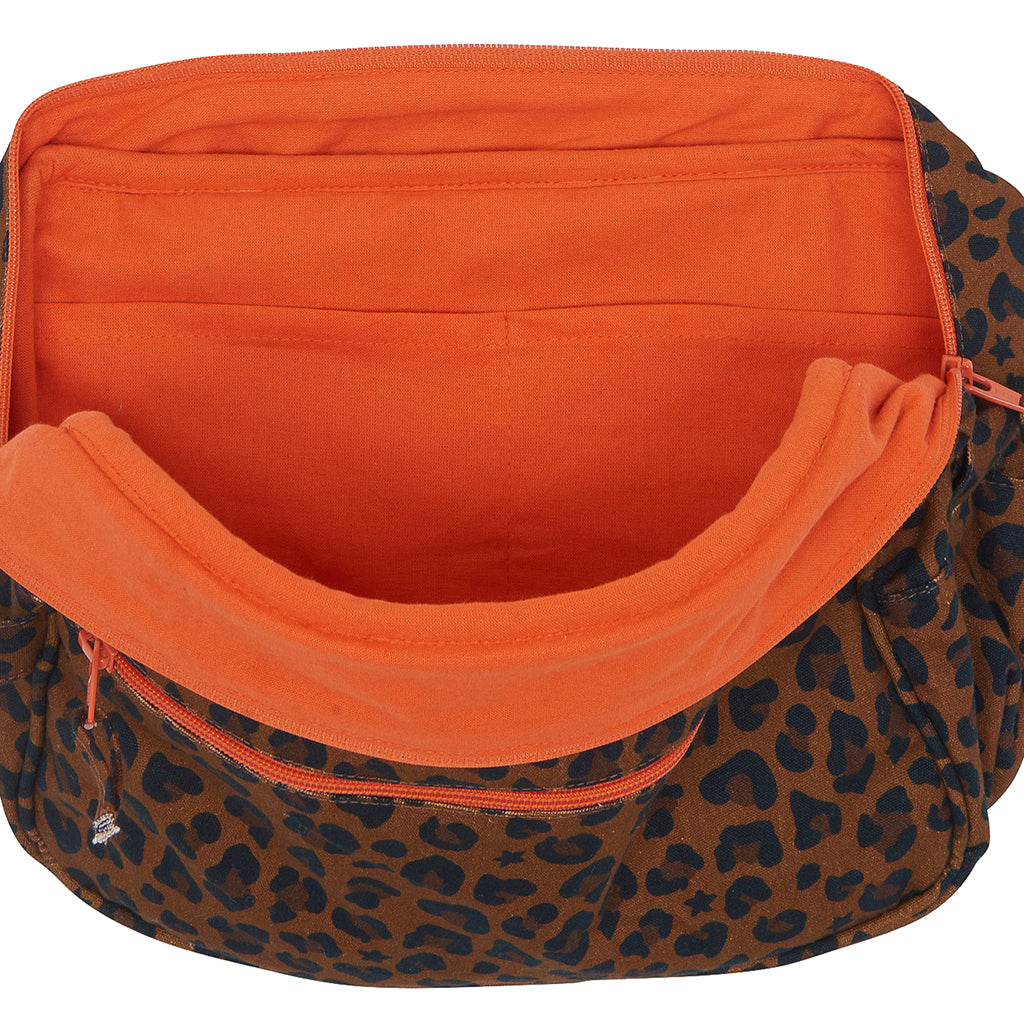 Bonton Child Toiletry Bag Leopard Print Brown
