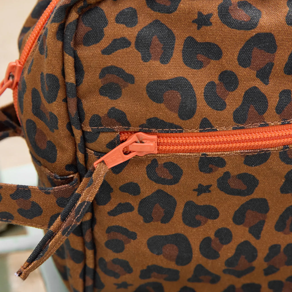 Bonton Child Toiletry Bag Leopard Print Brown