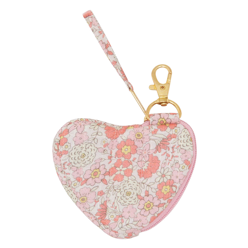 Bonton Child Heart Keychain Fleur Vintage Pink