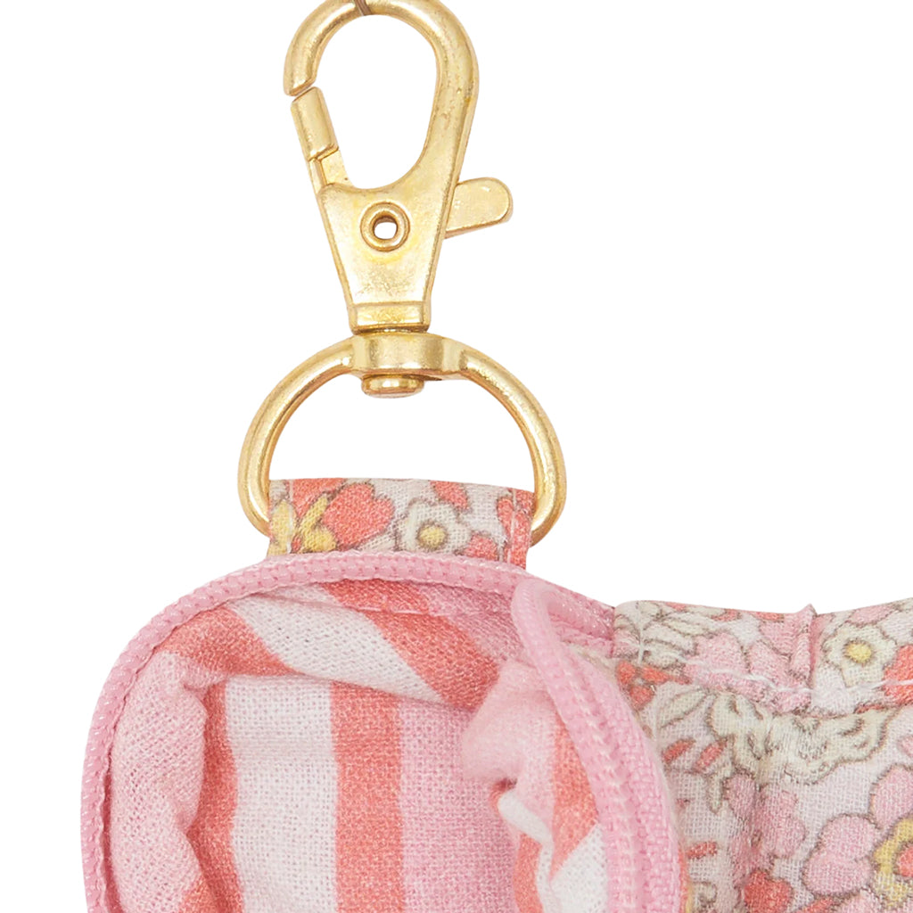 Bonton Child Heart Keychain Fleur Vintage Pink