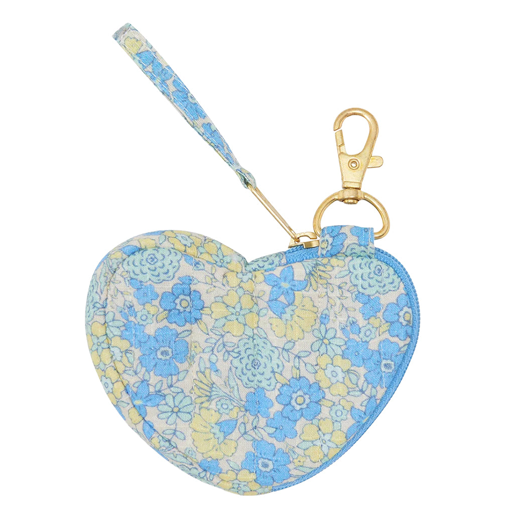 Bonton Child Heart Keychain Fleur Vintage Blue