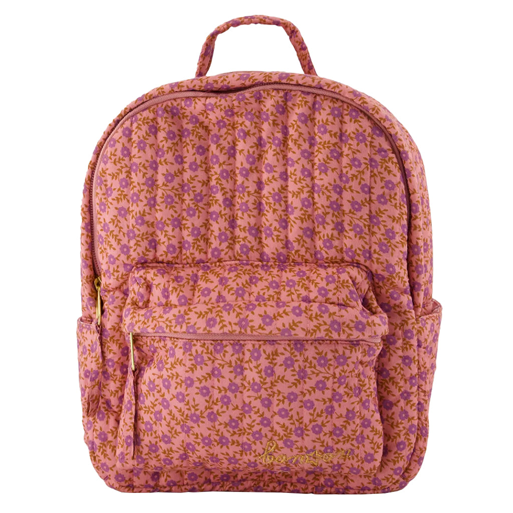 Bonton Child Backpack Foulfleur Purple Floral Print