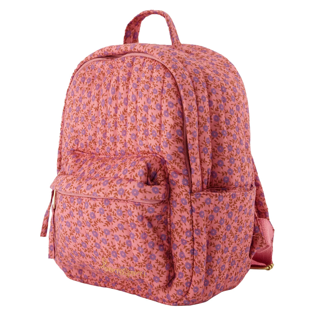 Bonton Child Backpack Foulfleur Purple Floral Print