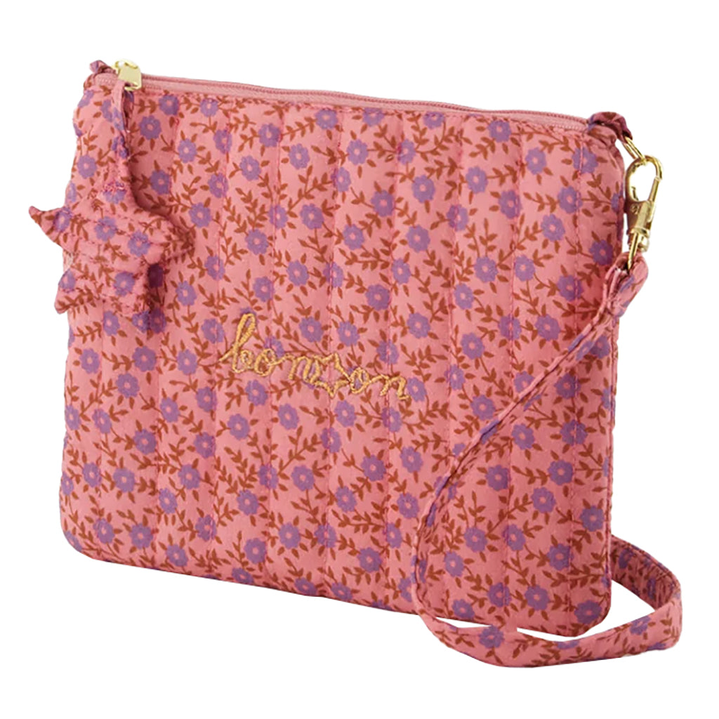 Bonton Child Telma Shoulder Bag Foulfleur Purple Floral Print