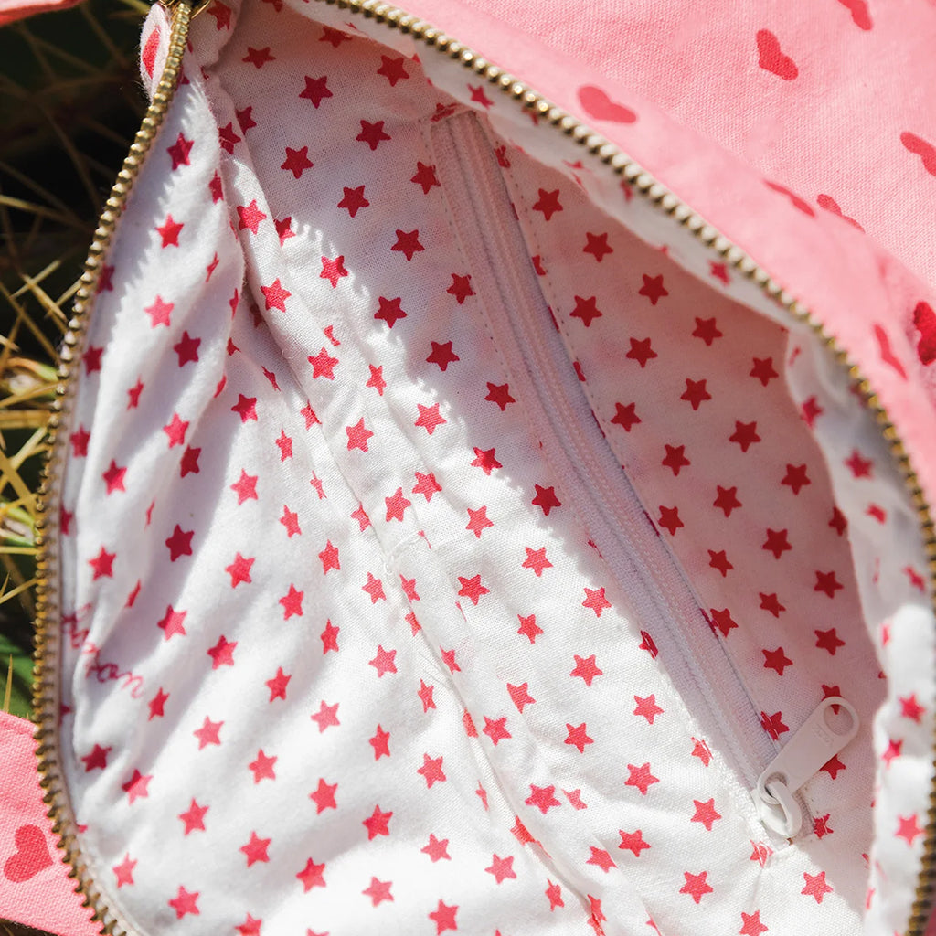Bonton Child Bum Bag Blossom Hearts Print Pink