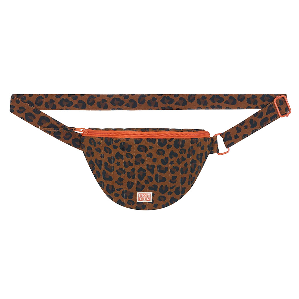 Bonton Child Bum Bag Leopard Print Brown