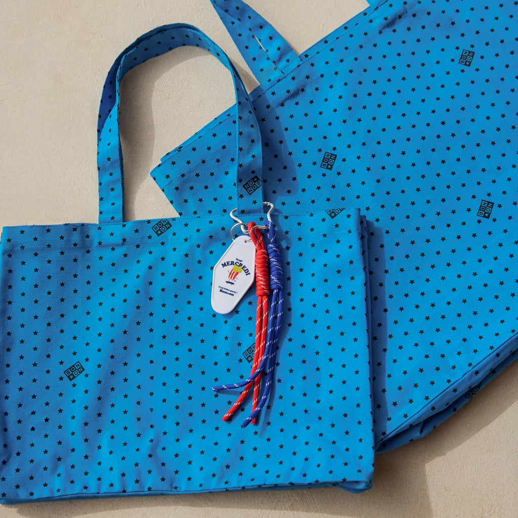 Bonton Child Beth Tote Bag Blue Toucan