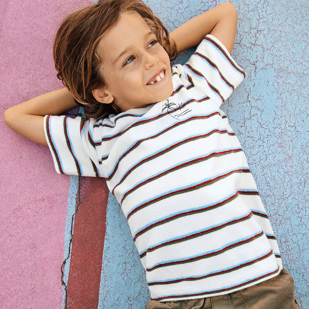 Bonton Child Livo T-shirt Viva White Stripes