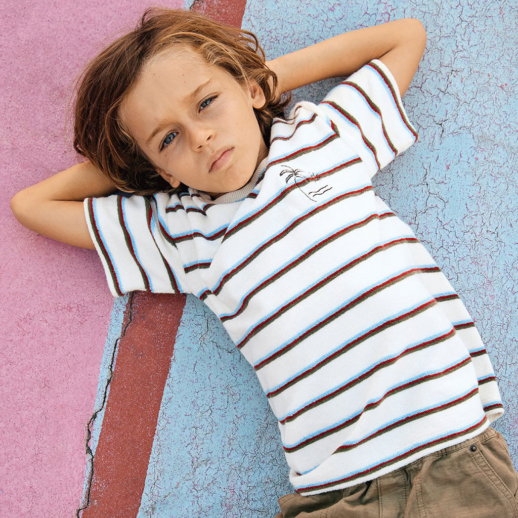 Bonton Child Livo T-shirt Viva White Stripes