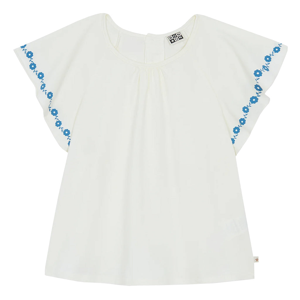 Bonton Child Nimes T-shirt Ecru White