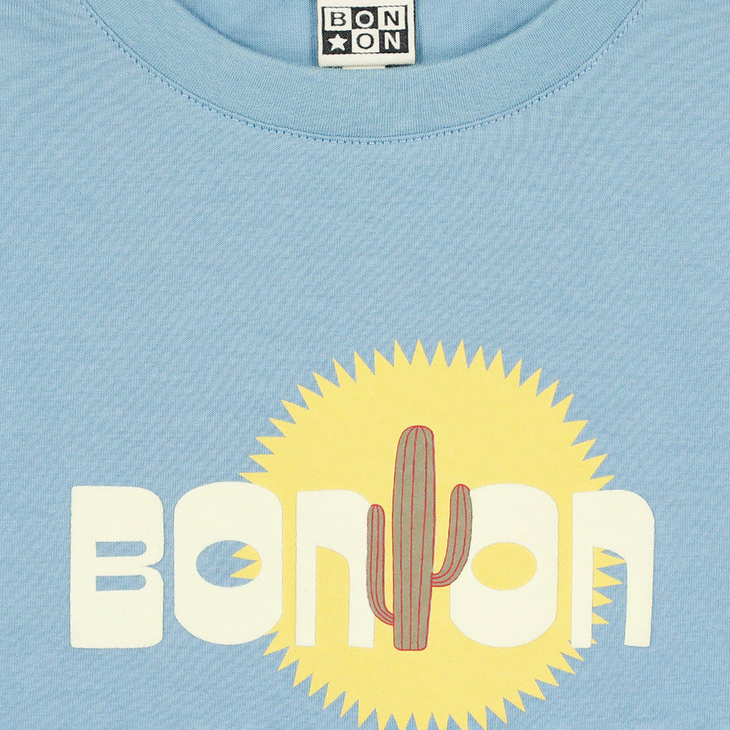 Bonton Child Tubo T-shirt Cactus Print Azul Blue