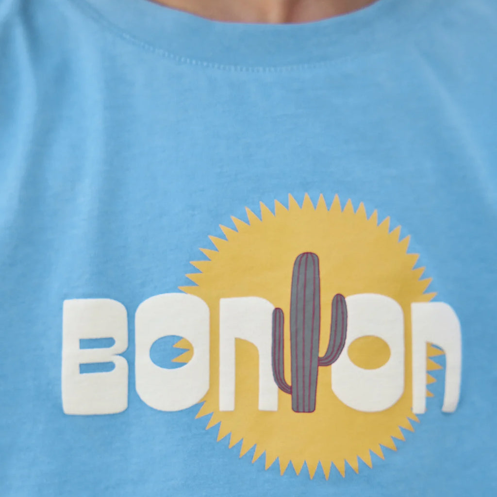 Bonton Child Tubo T-shirt Cactus Print Azul Blue