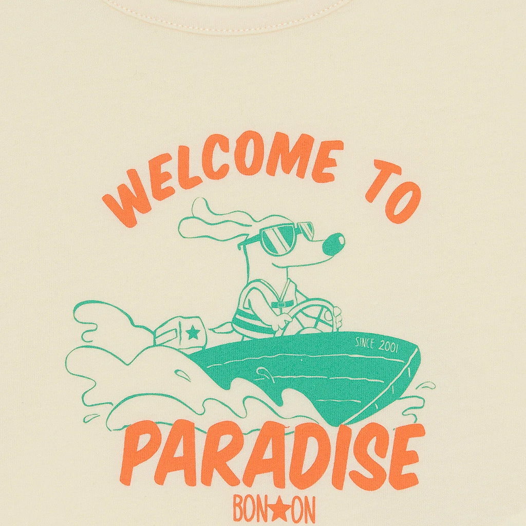 Bonton Baby Livo T-shirt Paradise Print Vanilla Cream