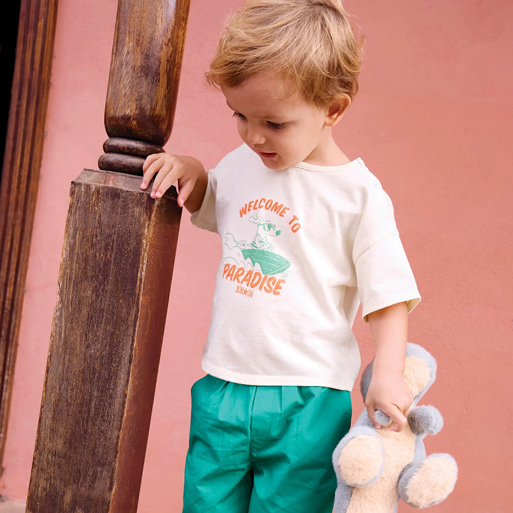 Bonton Baby Livo T-shirt Paradise Print Vanilla Cream