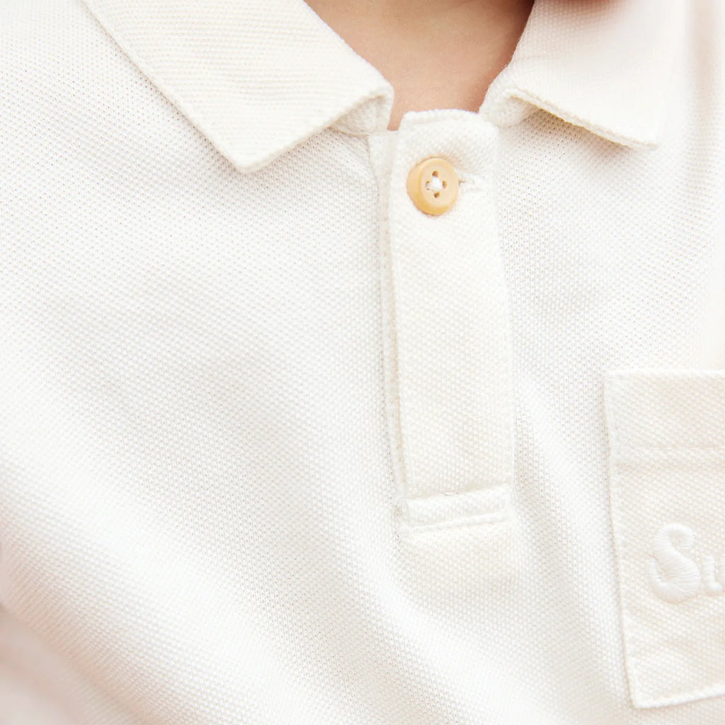 Bonton Baby Nivio Polo T-shirt Ecru White