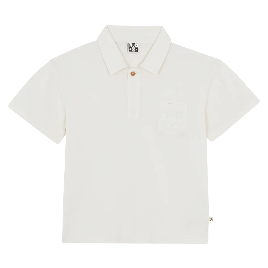 Bonton Child Livio Polo T-shirt Ecru White