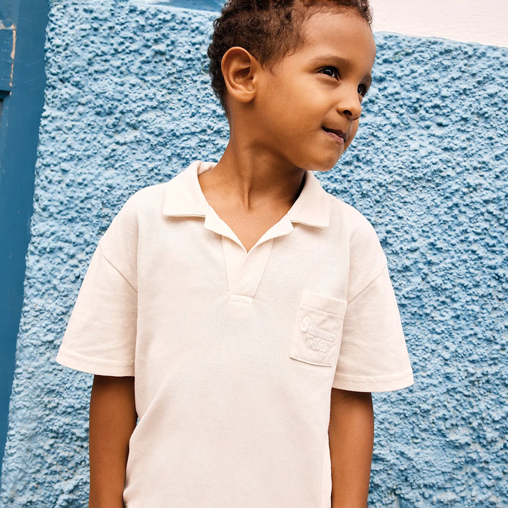 Bonton Child Livio Polo T-shirt Ecru White
