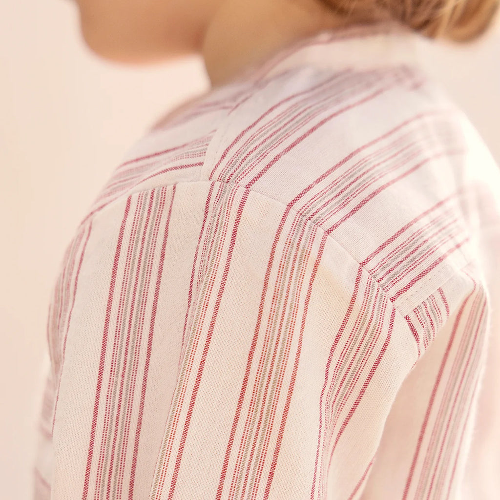 Bonton Baby Never Shirt Viva Red Stripes