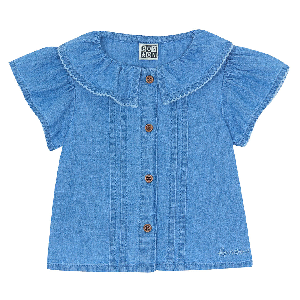 Bonton Baby Nancy Blouse Chambray Blue
