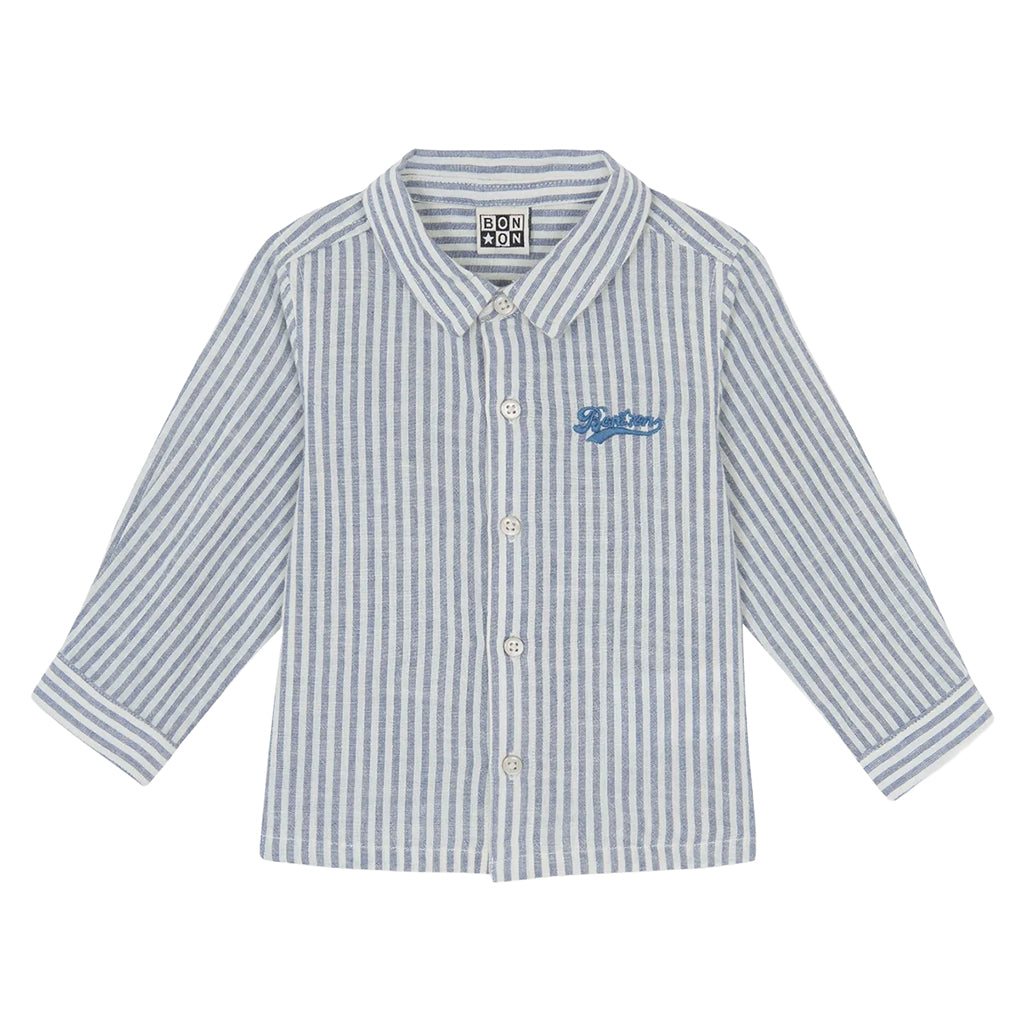 Bonton Baby Nathan Shirt Summer 81 Blue Stripes