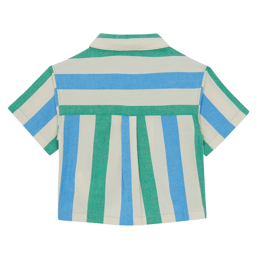 Bonton Baby Las Vegas Shirt Coco Blue And Green Stripes