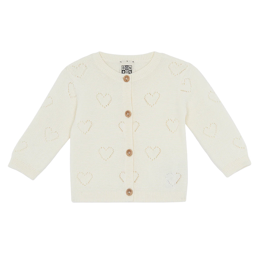 Bonton Baby Lilet Cardigan Ecru Cream