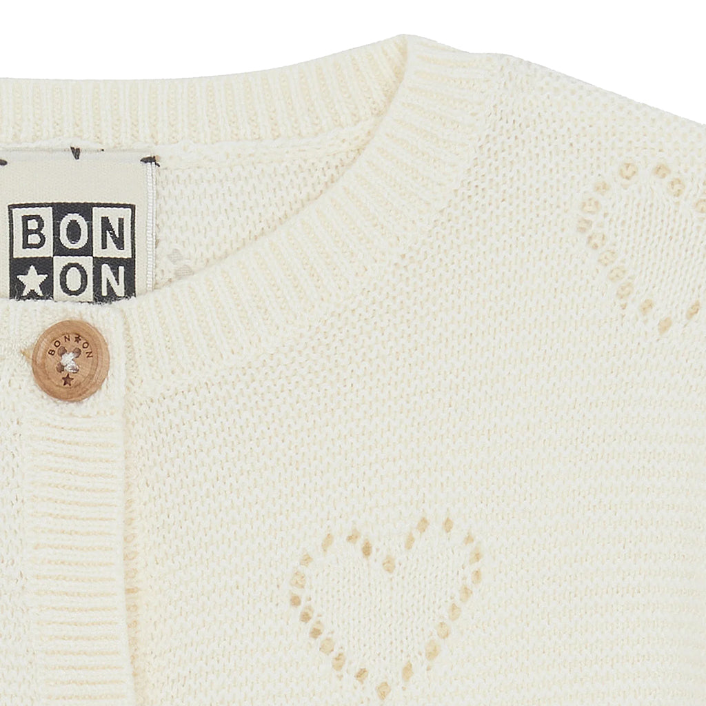 Bonton Baby Lilet Cardigan Ecru Cream