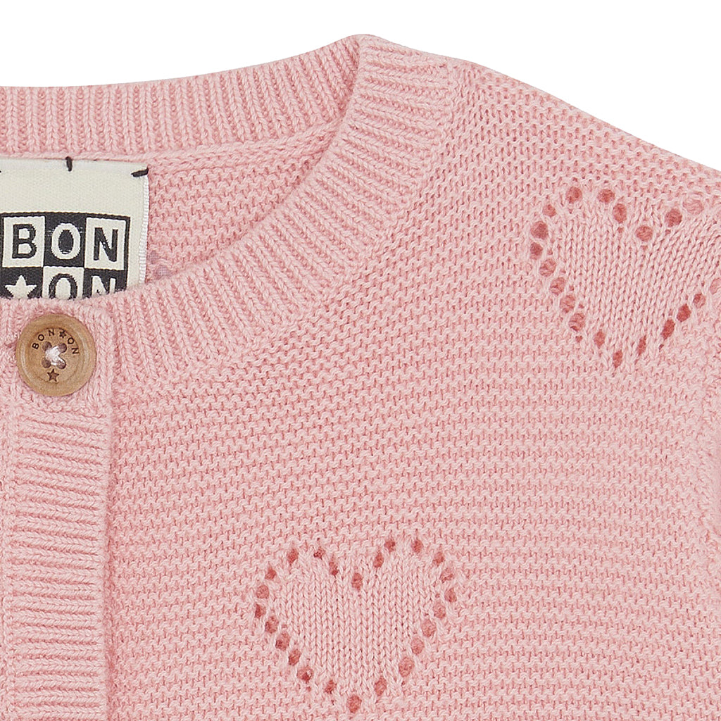 Bonton Baby Lilet Cardigan Pink Sunset