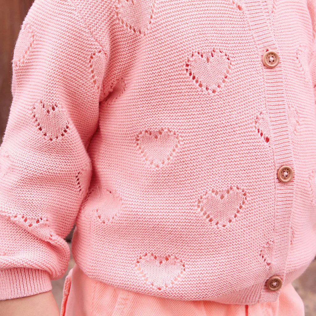 Bonton Baby Lilet Cardigan Pink Sunset