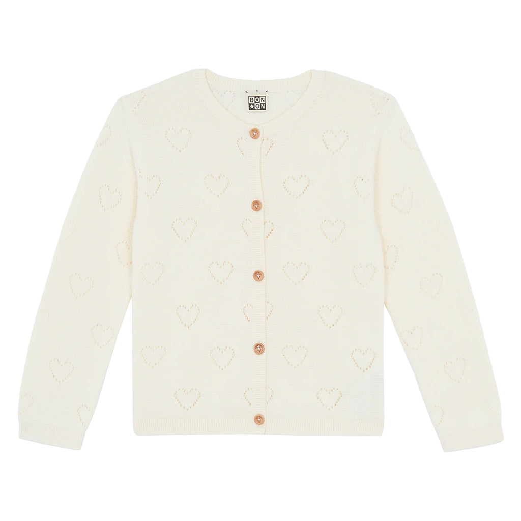 Bonton Child Lilou Cardigan Ecru Cream