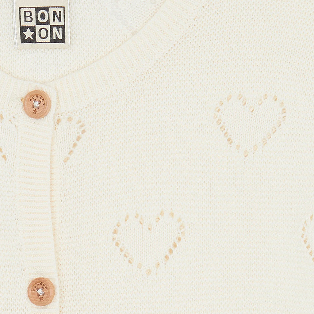 Bonton Child Lilou Cardigan Ecru Cream
