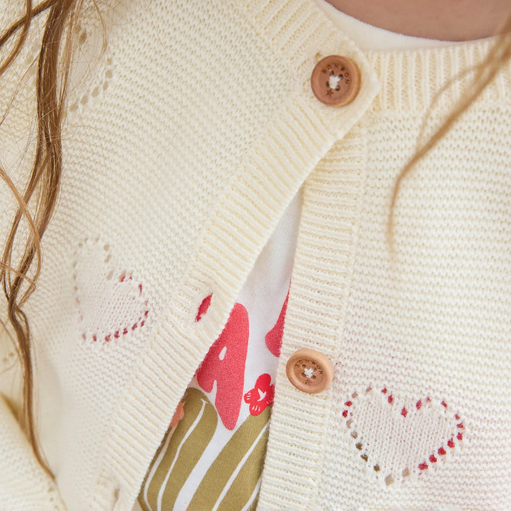 Bonton Child Lilou Cardigan Ecru Cream