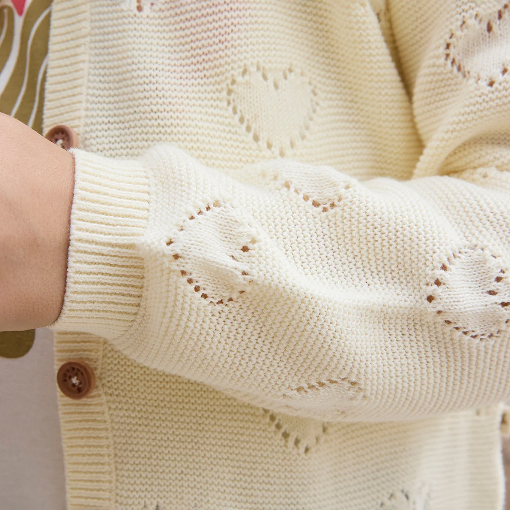 Bonton Child Lilou Cardigan Ecru Cream