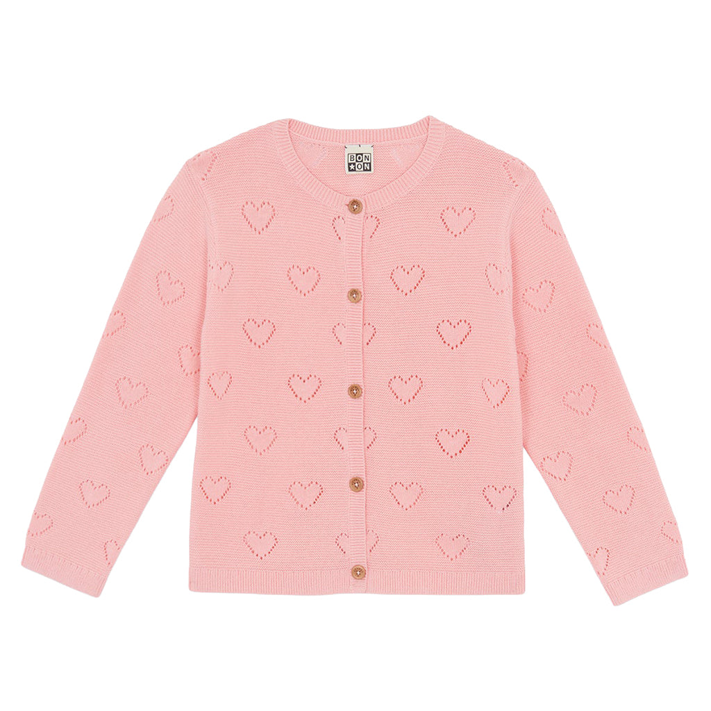 Bonton Child Lilou Cardigan Pink Sunset