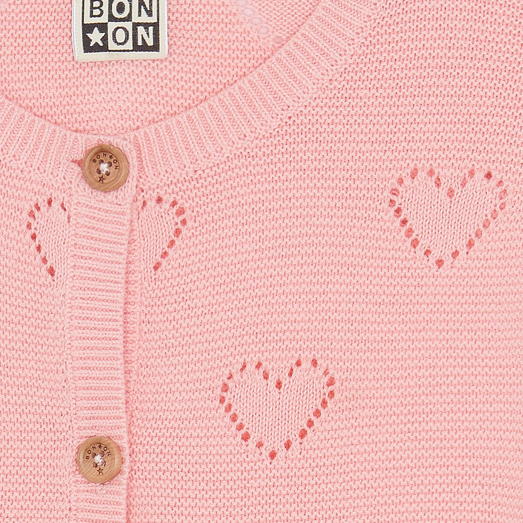Bonton Child Lilou Cardigan Pink Sunset