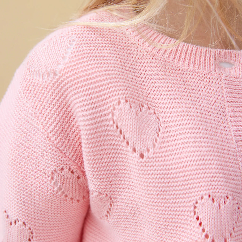 Bonton Child Lilou Cardigan Pink Sunset