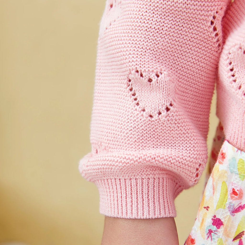 Bonton Child Lilou Cardigan Pink Sunset