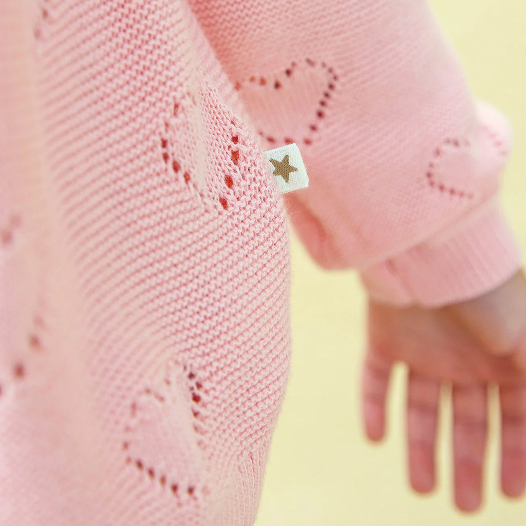 Bonton Child Lilou Cardigan Pink Sunset