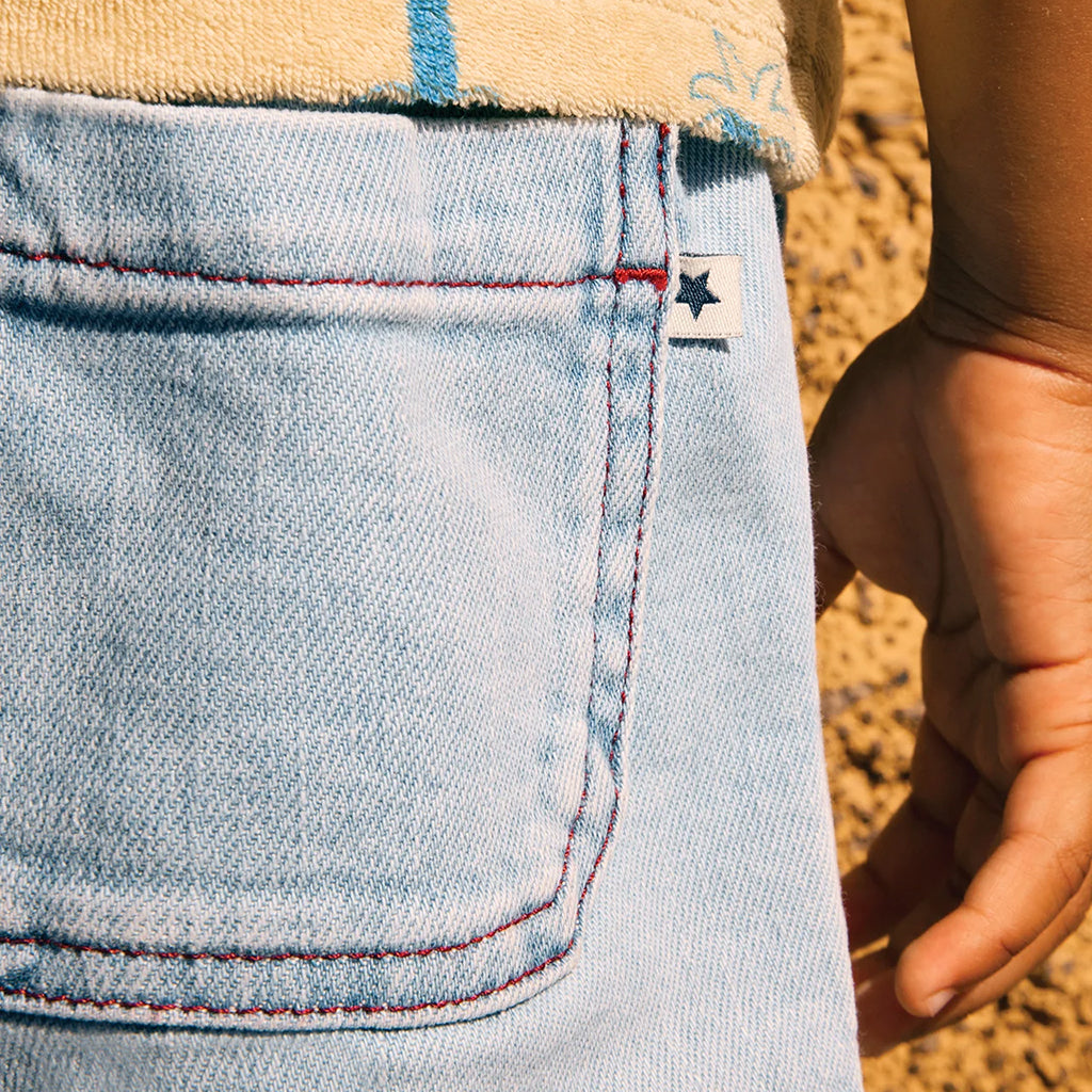 Bonton Child Norbert Shorts Bleached Denim Blue
