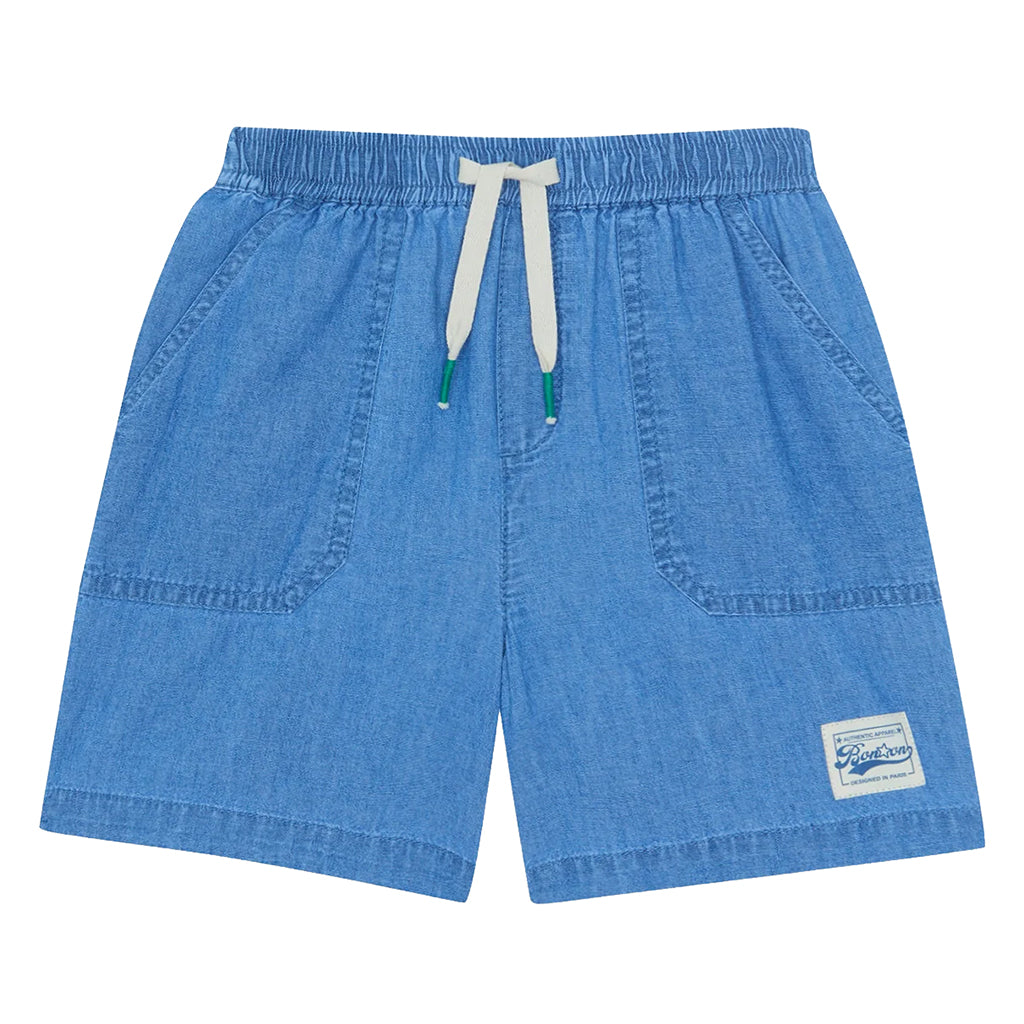 Bonton Child Naples Shorts Chambray Blue