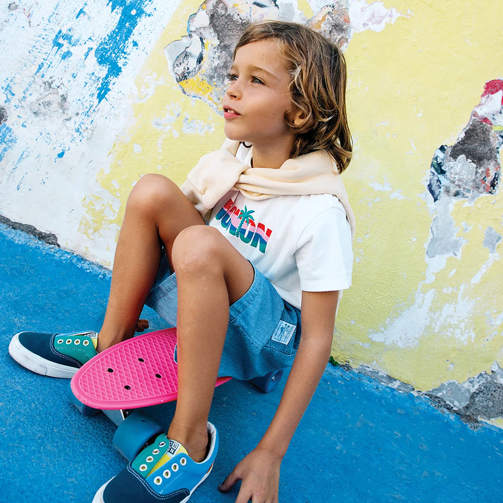 Bonton Child Naples Shorts Chambray Blue