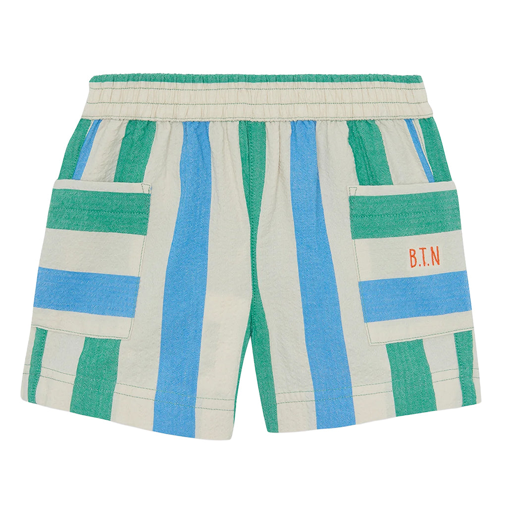 Bonton Baby Lois Shorts Coco Blue And Green Stripes