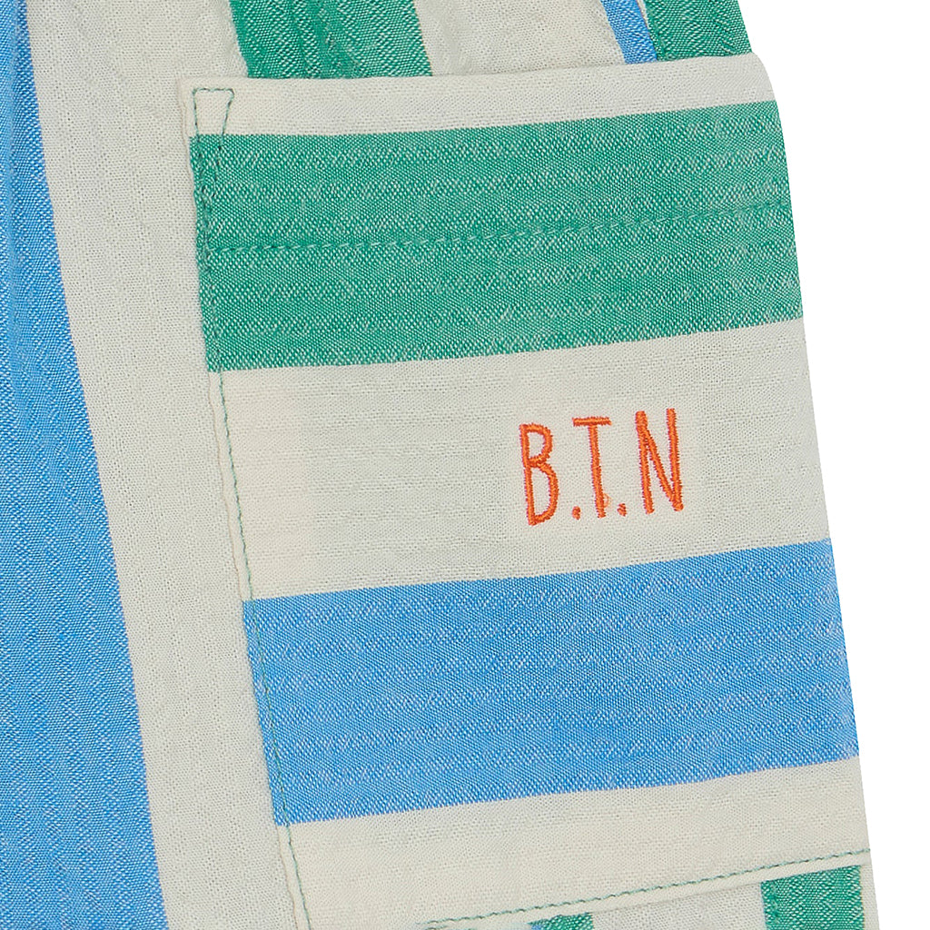 Bonton Baby Lois Shorts Coco Blue And Green Stripes