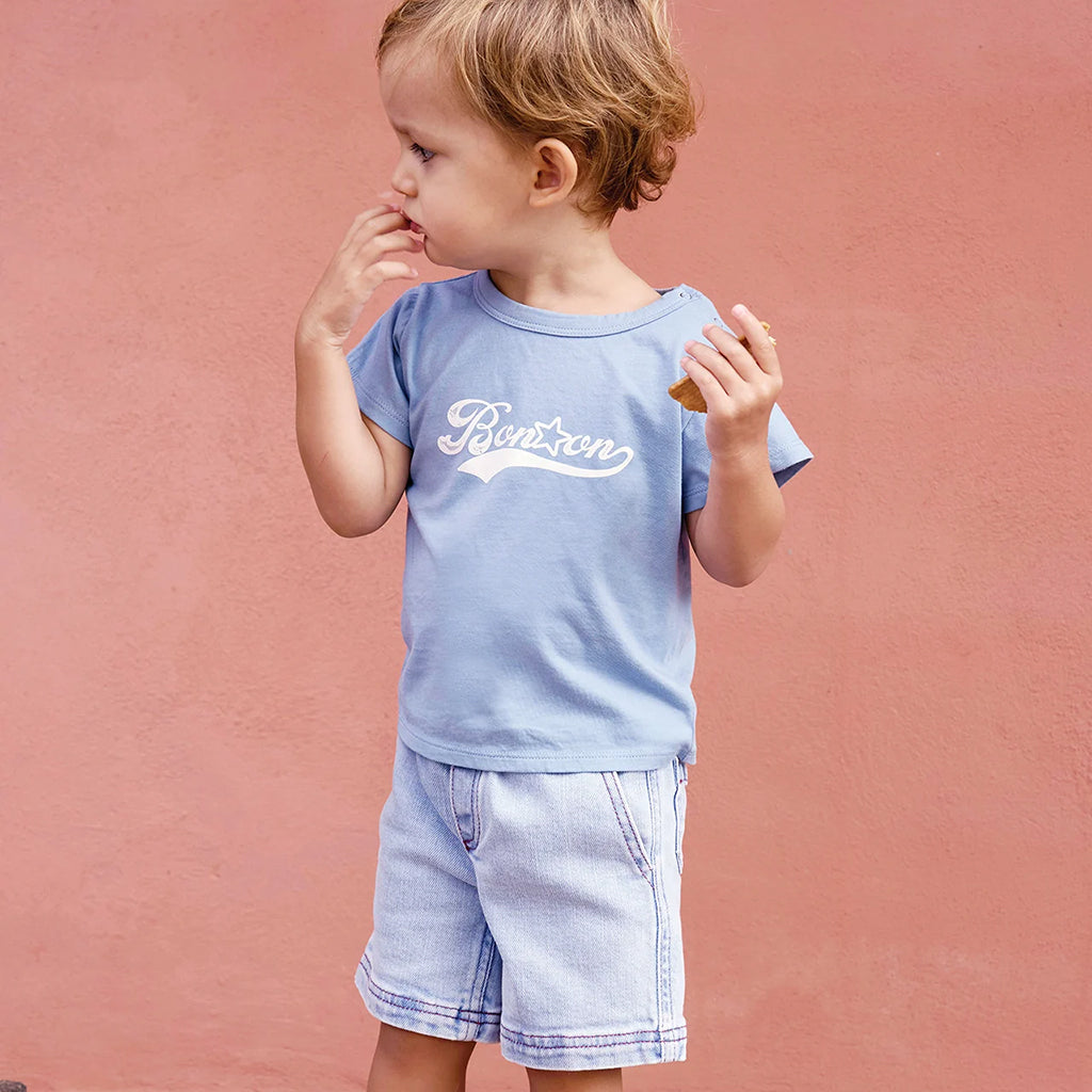 Bonton Baby Lyon Shorts Chambray Blue