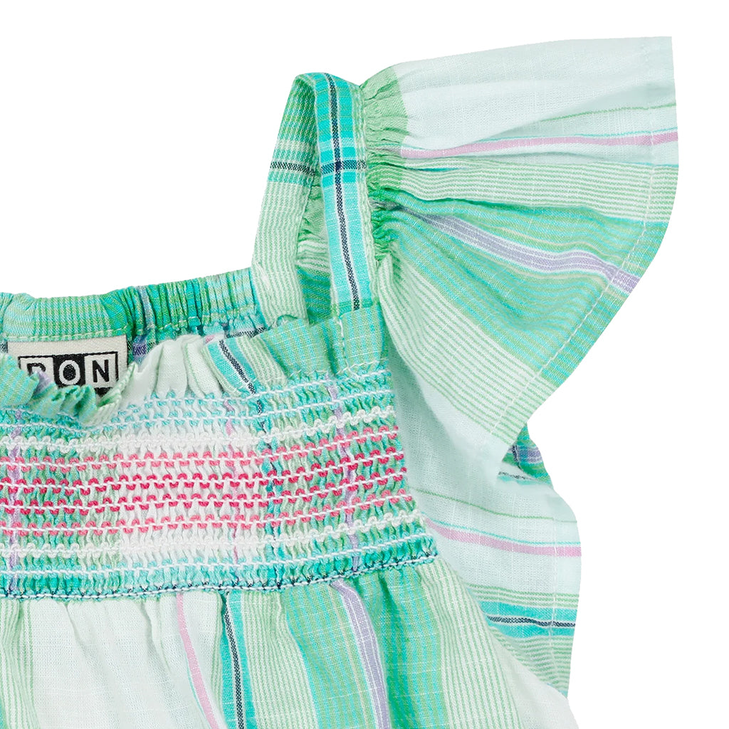 Bonton Baby Louise Dress Coco Green Plaid