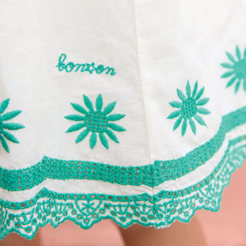 Bonton Baby Anna Dress Ecru White