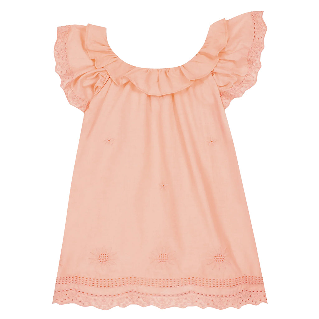 Bonton Baby Anna Dress Rose Pink Sunset